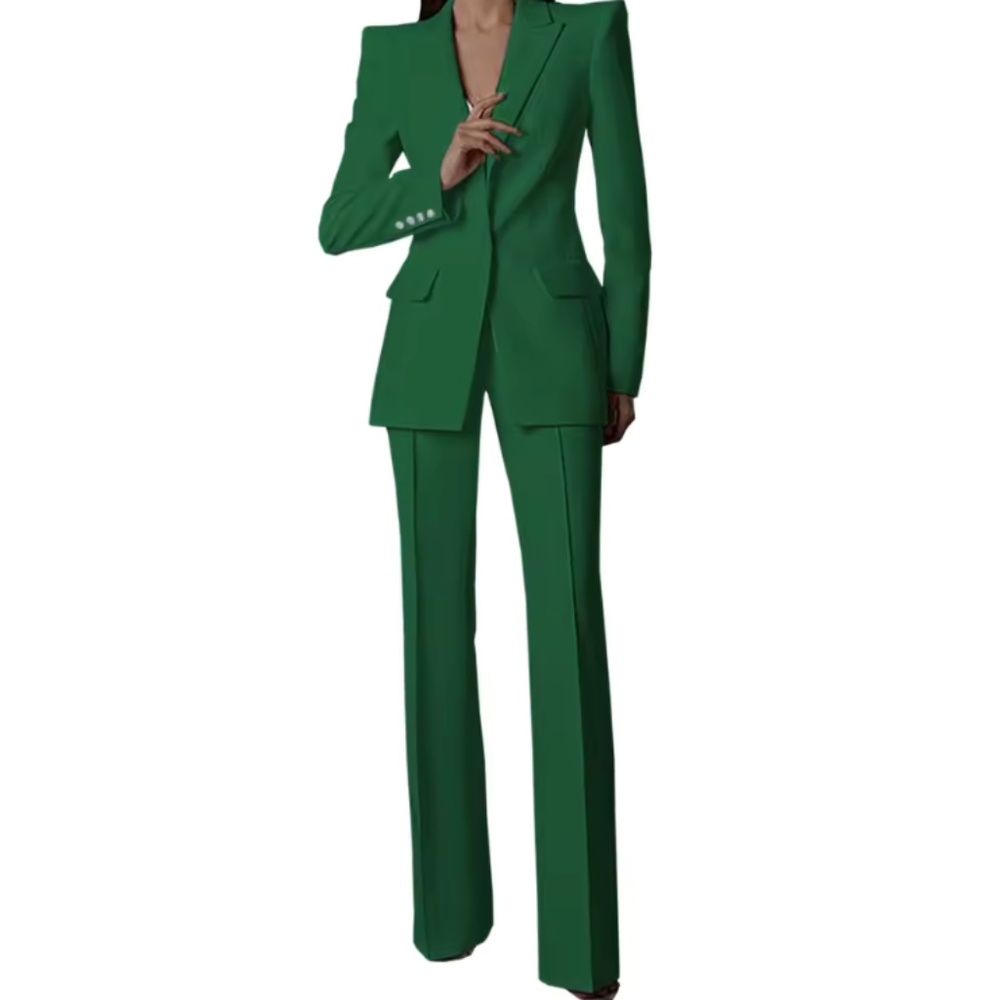 Women's Two Piece Suit - Green